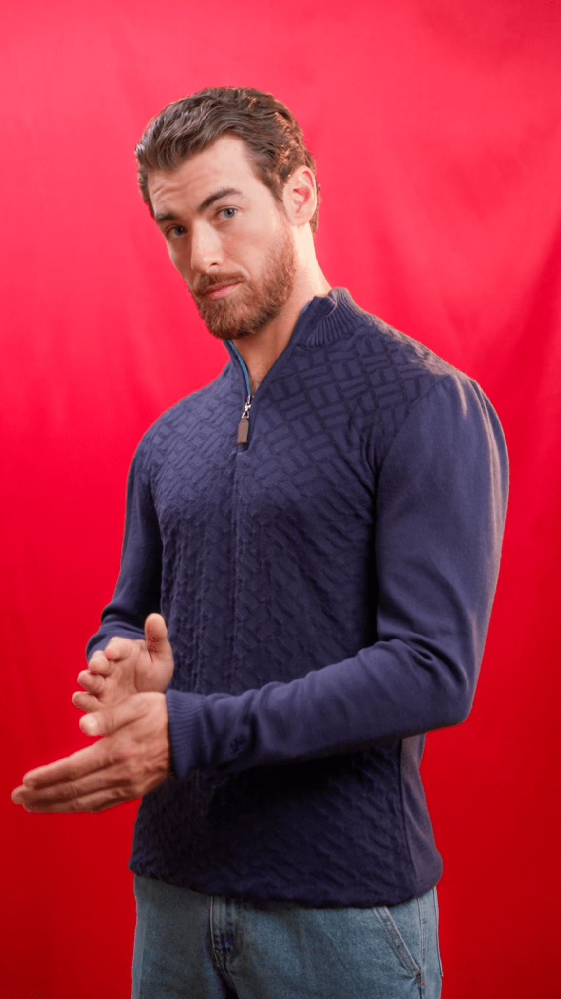 Manchester Sueter Tejido Cuello Alto Quarter - Zip - Manchester