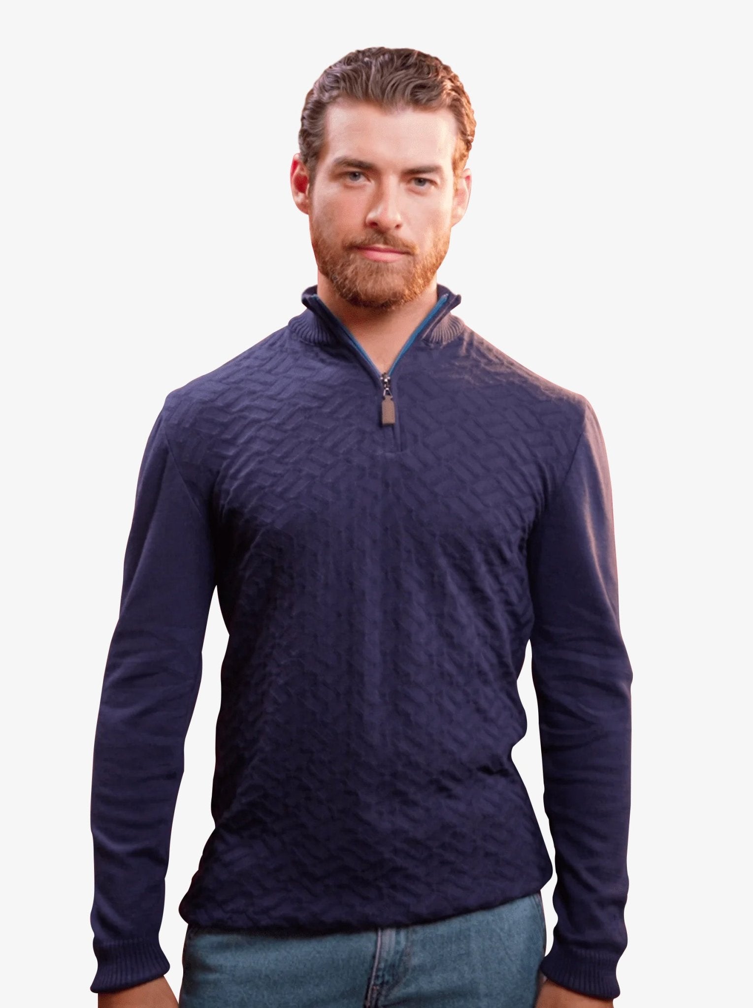 Manchester Sueter Tejido Cuello Alto Quarter-Zip - Manchester