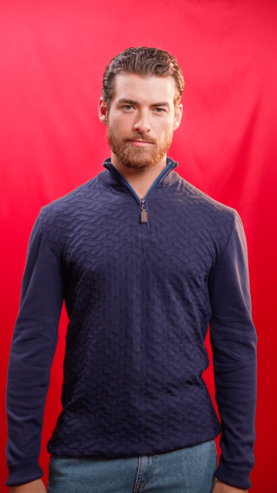 Manchester Sueter Tejido Cuello Alto Quarter - Zip - Manchester