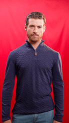 Manchester Sueter Tejido Cuello Alto Quarter - Zip - Manchester