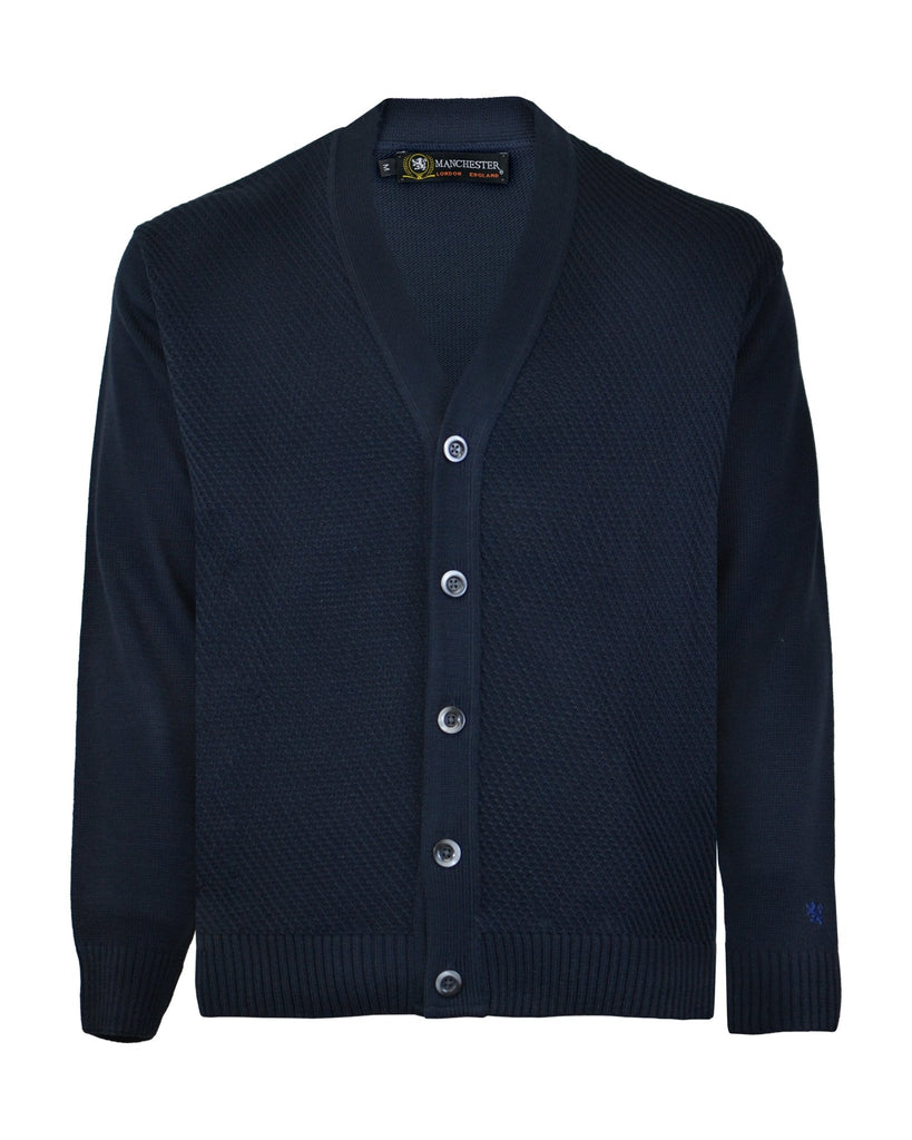 Manchester Sweater Abierto 100% Acrílico con Cuello V - Manchester