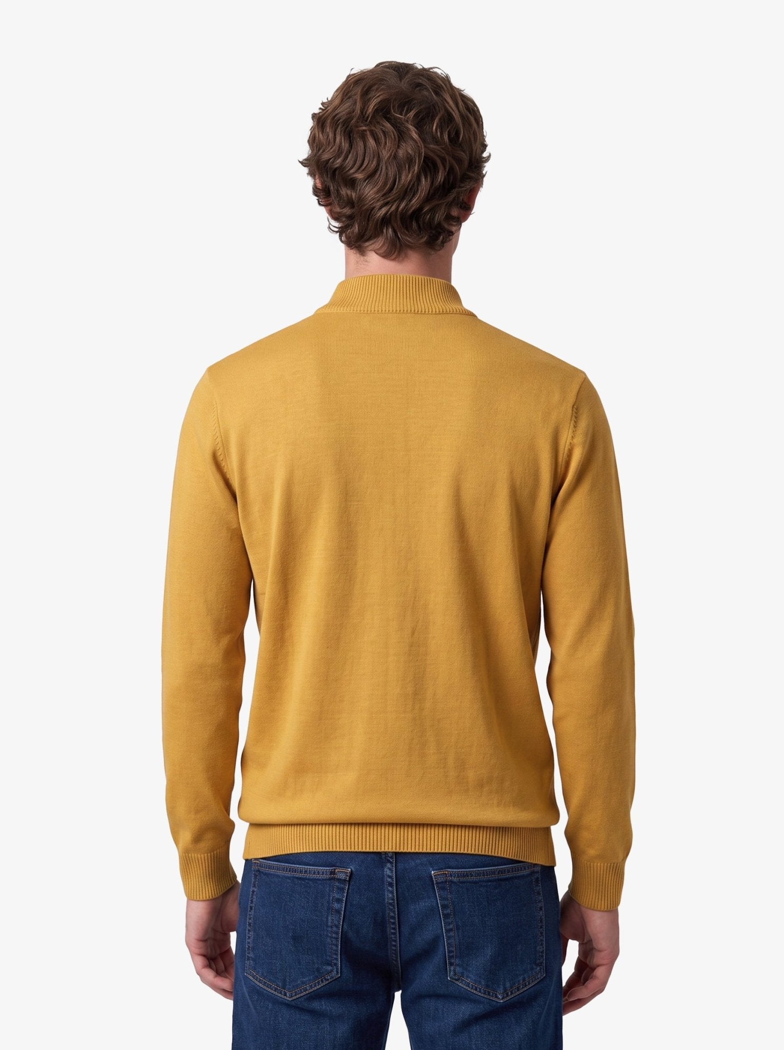Manchester Sweater con Cuello Redondo y Tejido de Líneas Inclinadas - Manchester