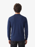 Manchester Sweater con Cuello Redondo y Tejido de Líneas Inclinadas - Manchester