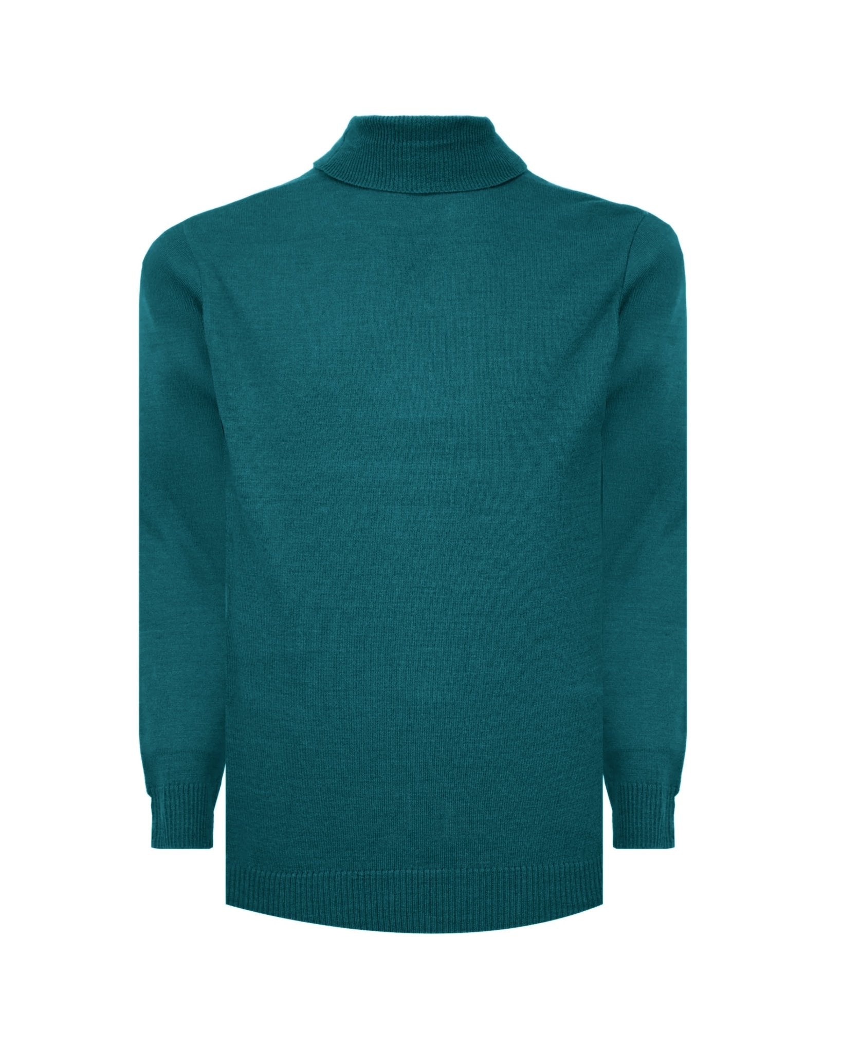 Manchester Sweater con Cuello Tortuga color turquesa para hombre