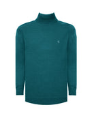 Manchester Sweater con Cuello Tortuga color turquesa para hombre