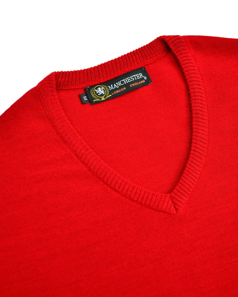 Manchester Sweater con Cuello V Elegante - Manchester