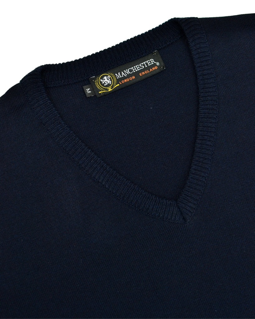 Manchester Sweater con Cuello V Elegante - Manchester
