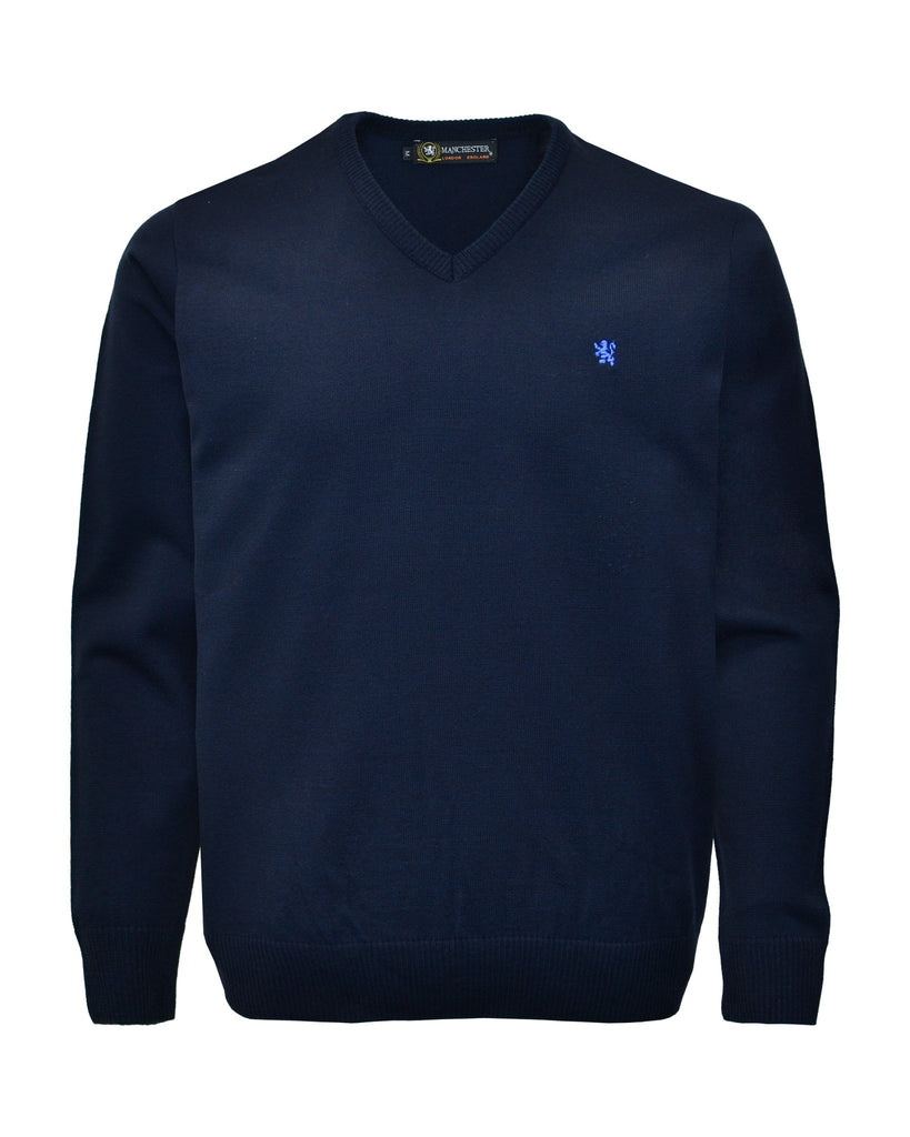 Manchester Sweater con Cuello V Elegante - Manchester