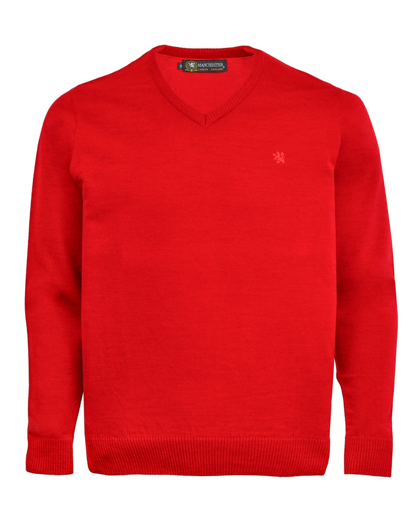 Manchester Sweater con Cuello V Elegante - Manchester