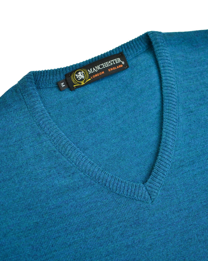 Manchester Sweater con Cuello V Elegante - Manchester