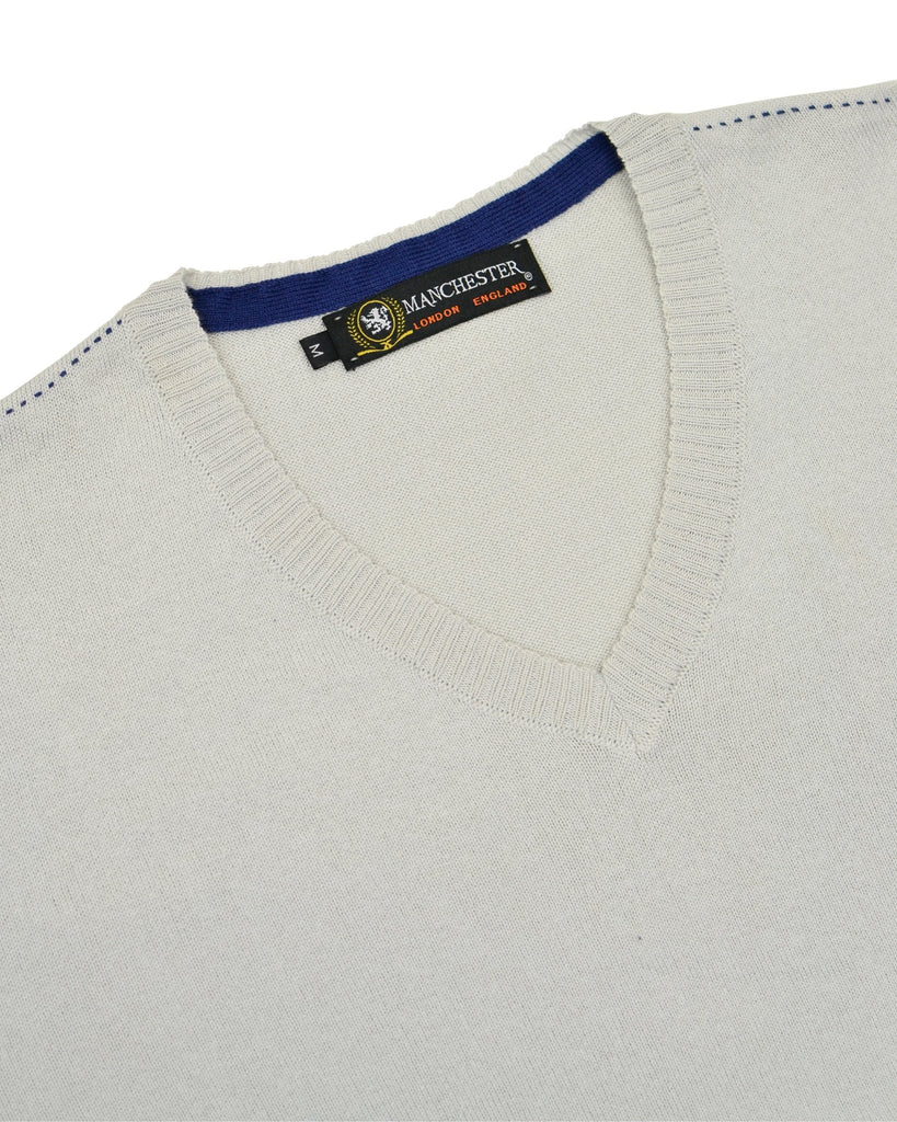Manchester Sweater con Cuello V Regular Fit - Manchester