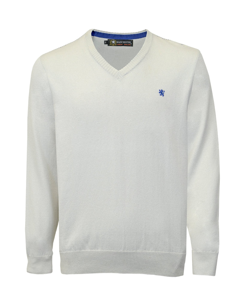 Manchester Sweater con Cuello V Regular Fit - Manchester
