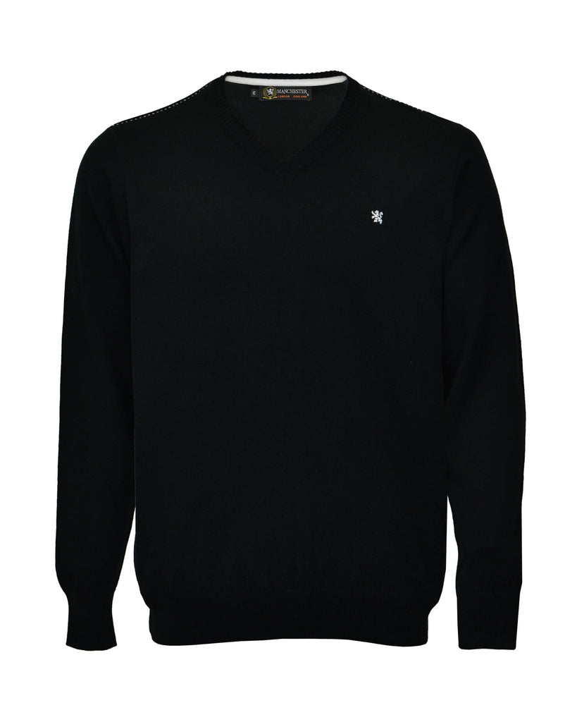 Manchester Sweater con Cuello V Regular Fit - Manchester
