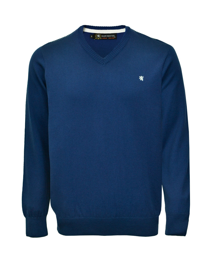 Manchester Sweater con Cuello V Regular Fit - Manchester