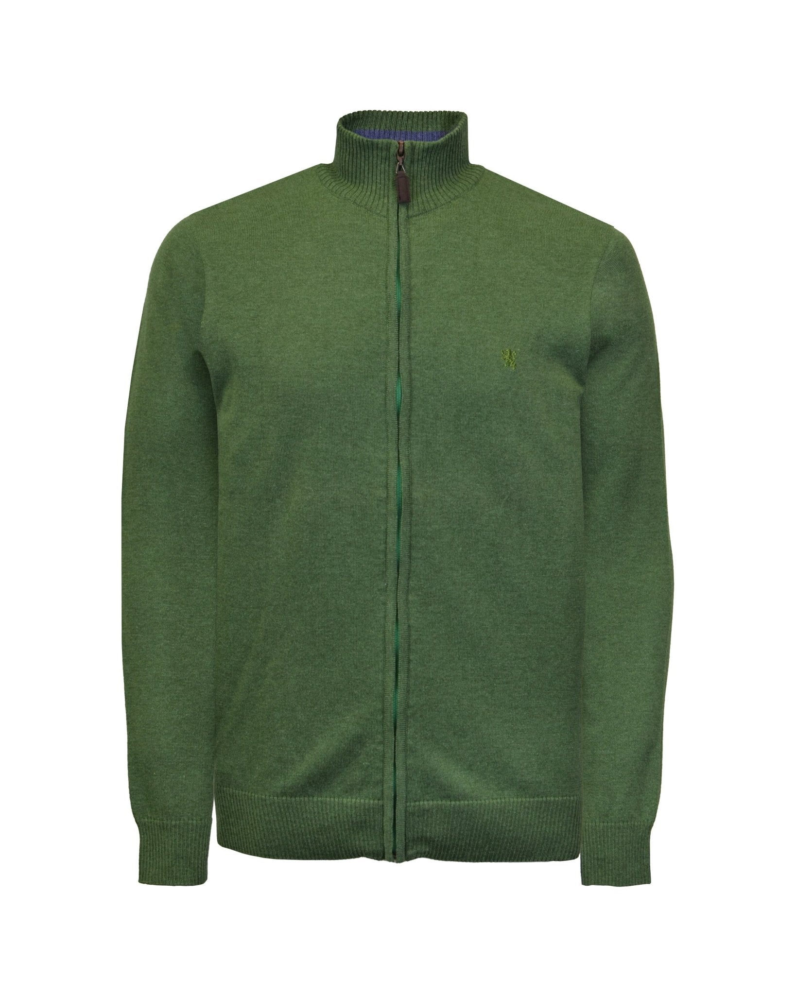 Manchester Sweater con Zipper y Cuello Mock - Manchester