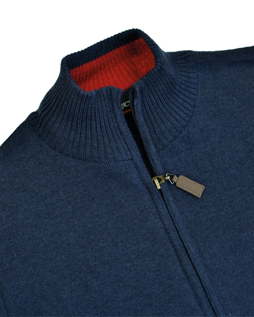 Manchester Sweater con Zipper y Cuello Mock - Manchester