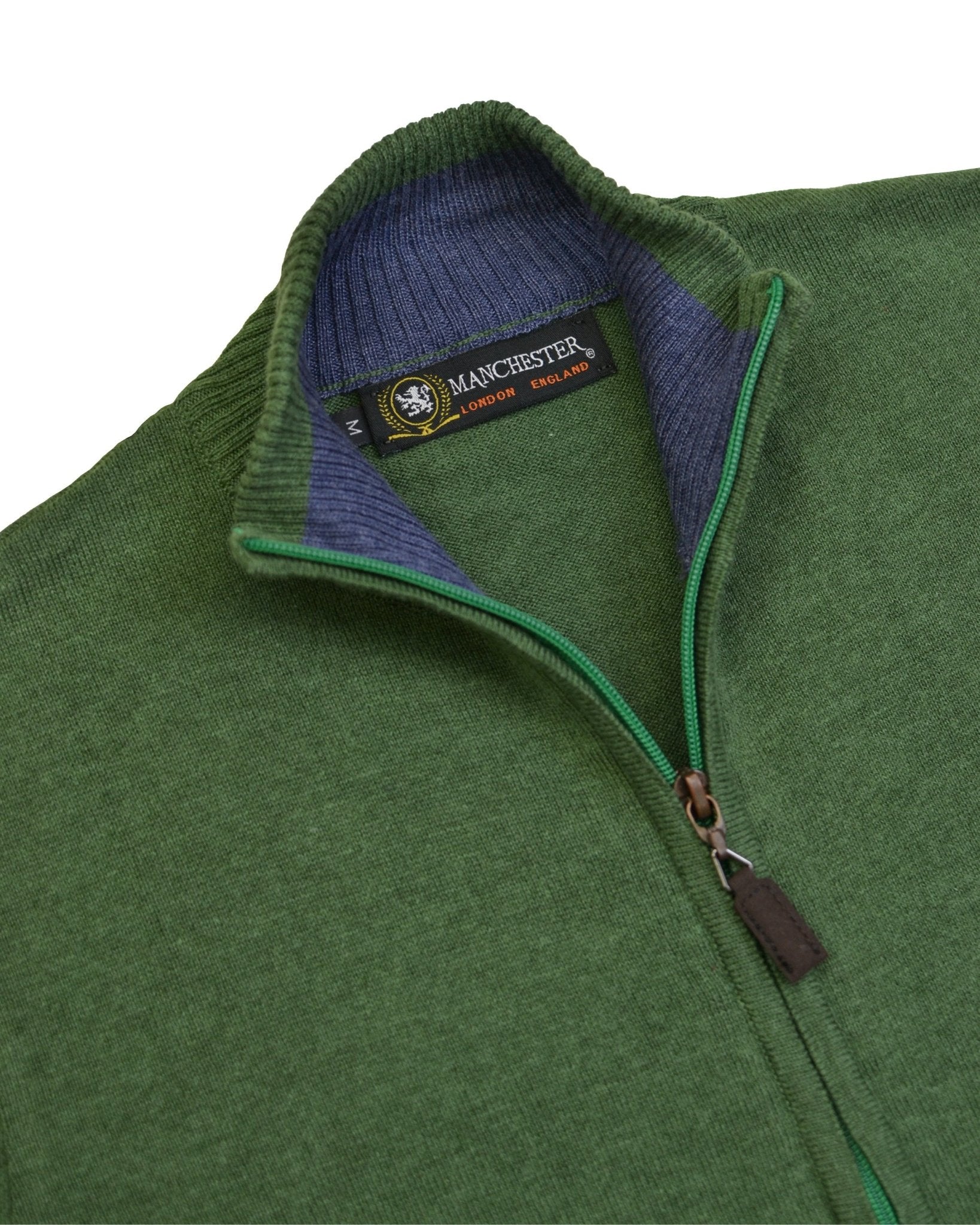 Manchester Sweater con Zipper y Cuello Mock - Manchester