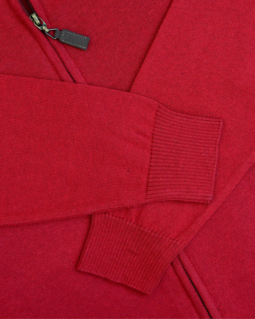 Manchester Sweater con Zipper y Cuello Mock - Manchester