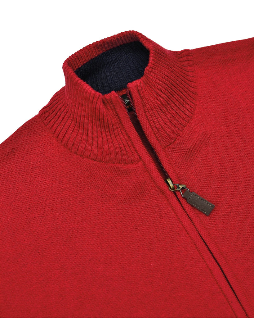 Manchester Sweater con Zipper y Cuello Mock - Manchester