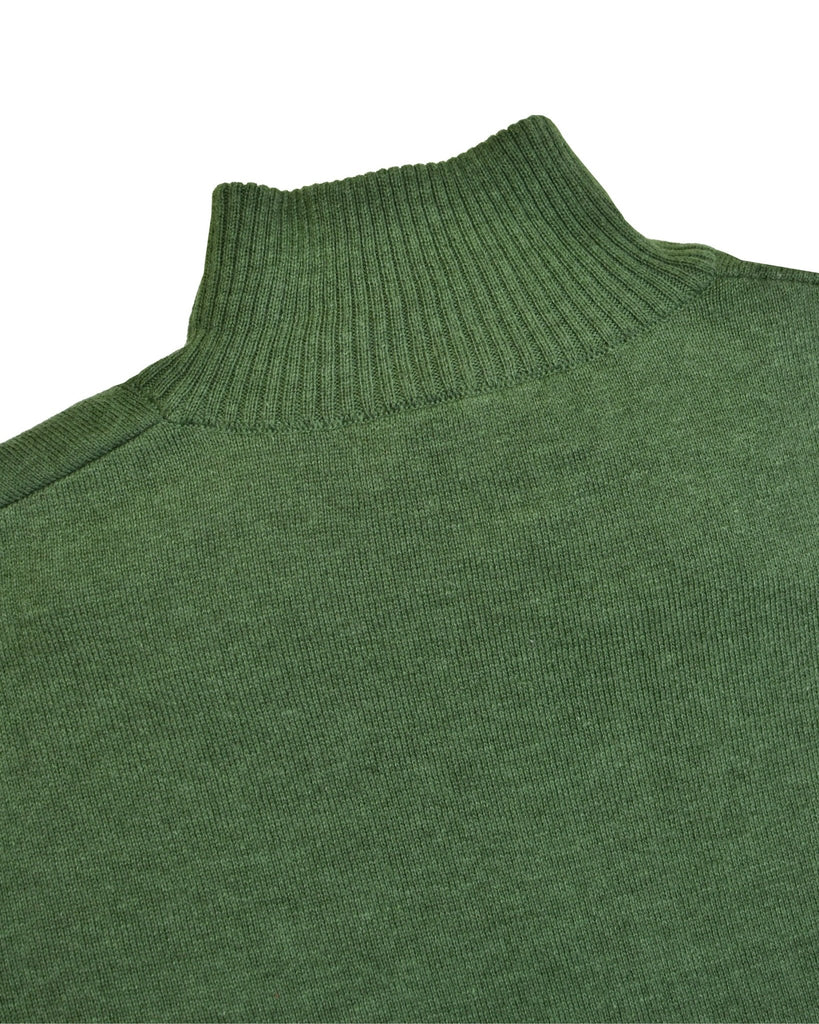 Manchester Sweater con Zipper y Cuello Mock - Manchester