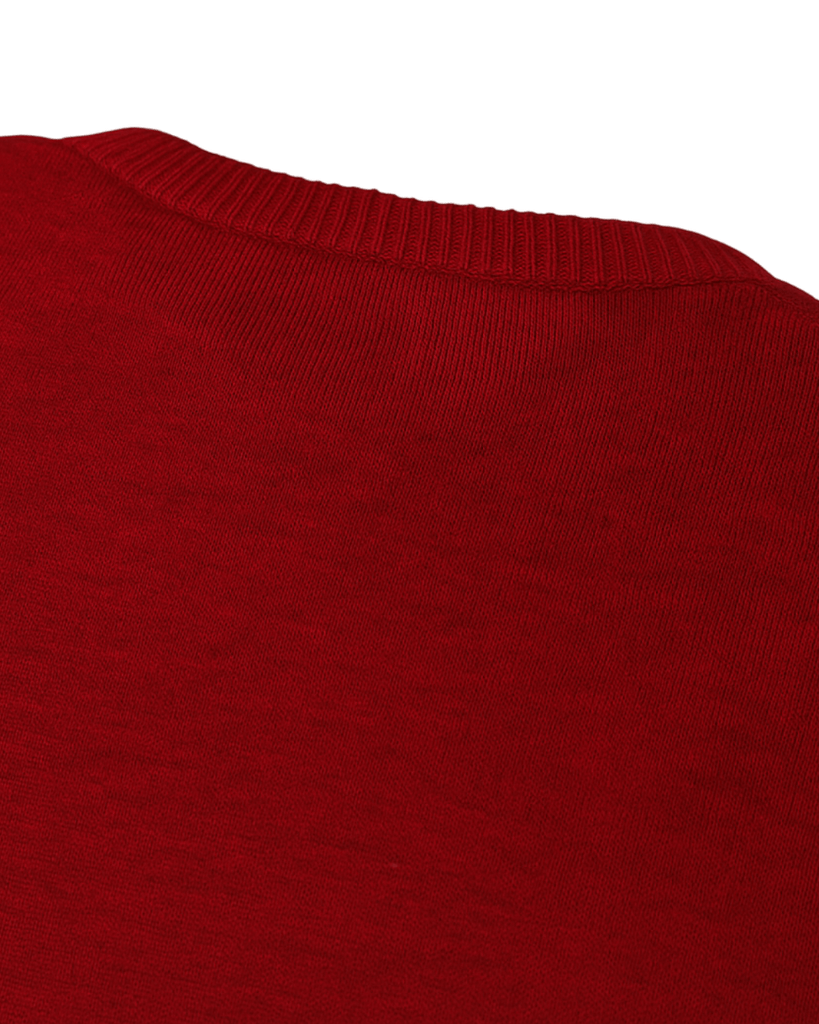 Manchester Sweater de Punto Rayas Sinuosas 100% Acrílico con Cuello V - Manchester