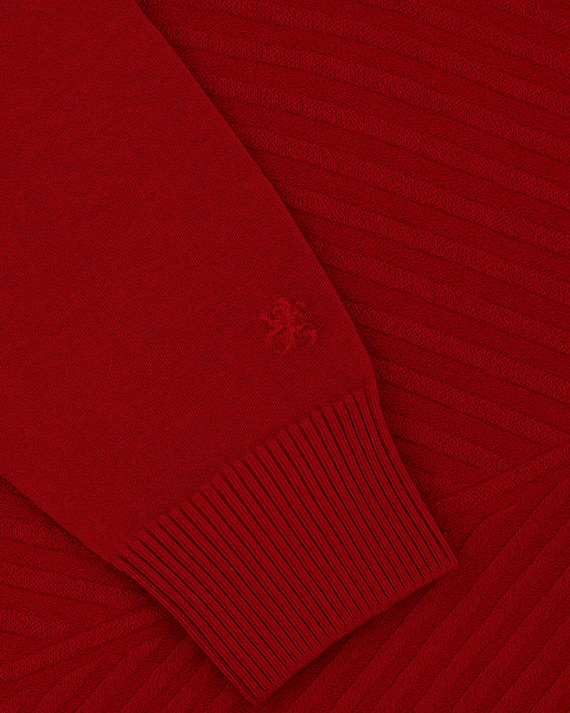 Manchester Sweater de Punto Rayas Sinuosas 100% Acrílico con Cuello V - Manchester