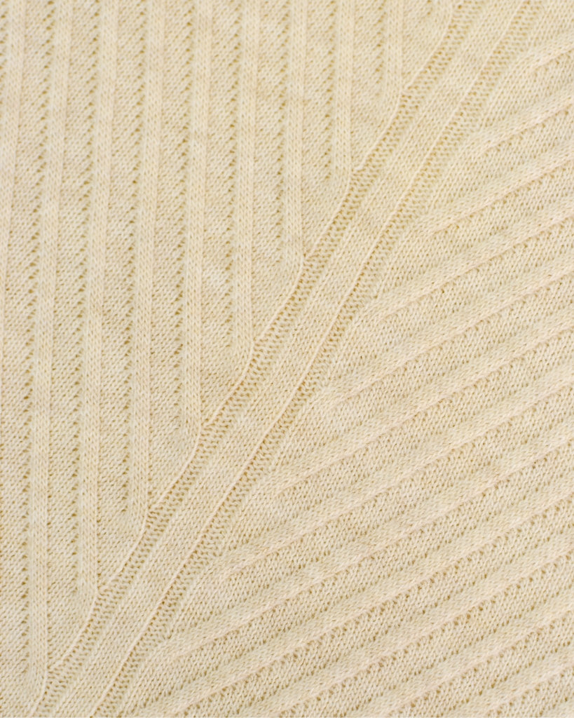 Manchester Sweater de Punto Rayas Sinuosas 100% Acrílico con Cuello V - Manchester