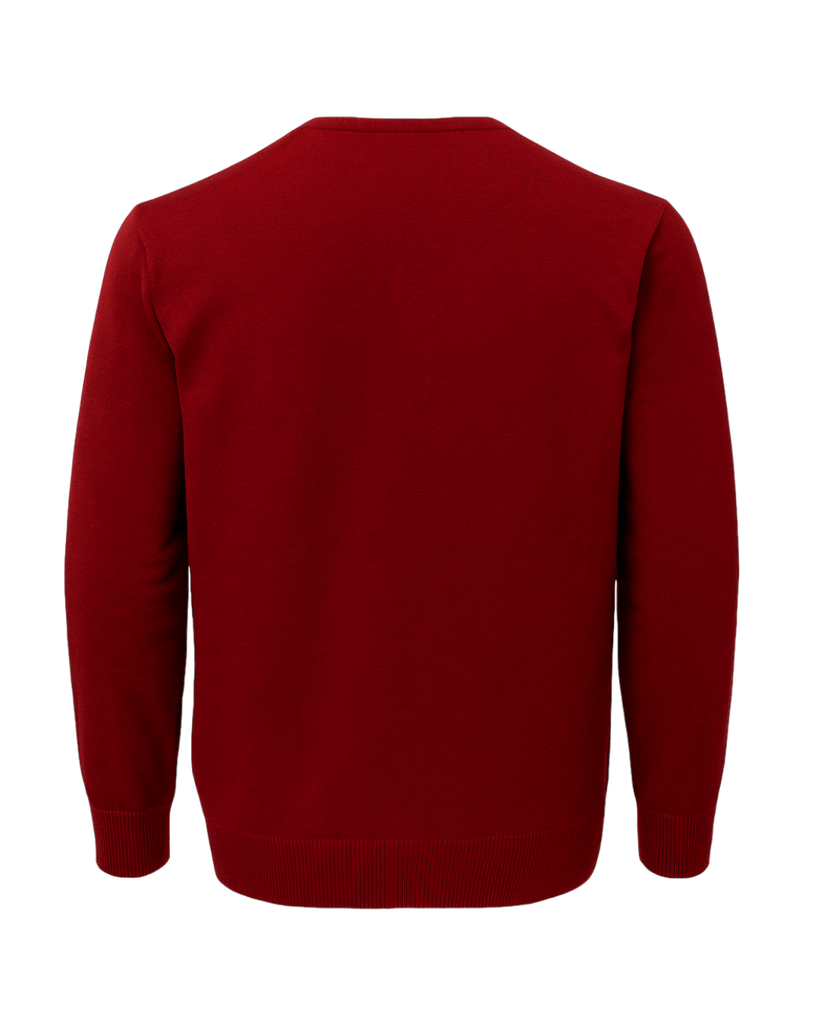 Manchester Sweater de Punto Rayas Sinuosas 100% Acrílico con Cuello V - Manchester