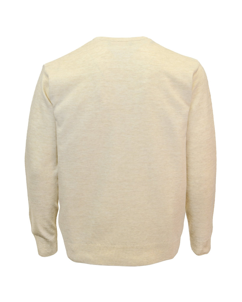 Manchester Sweater de Punto Rayas Sinuosas 100% Acrílico con Cuello V - Manchester